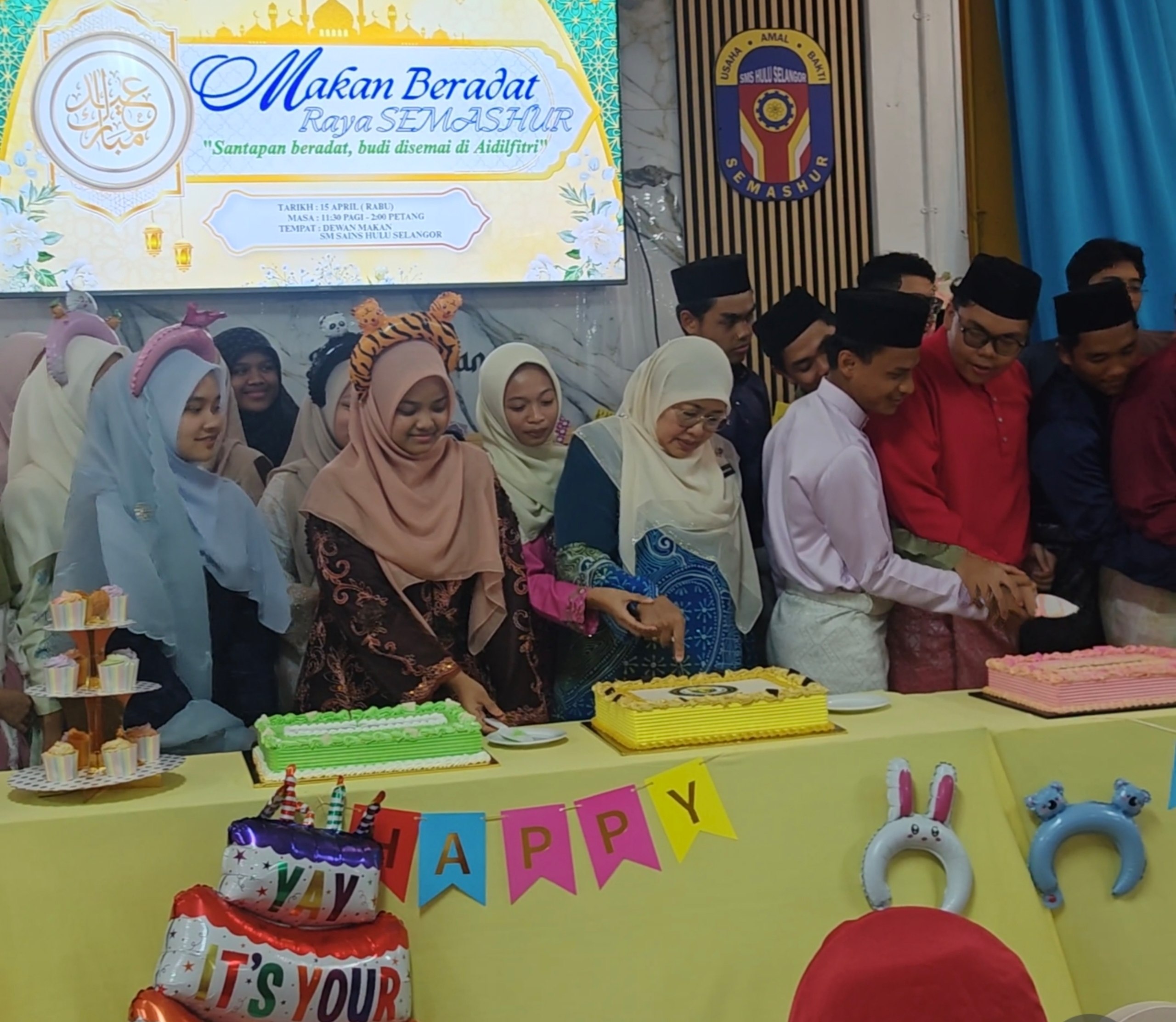 Birthday Celebration for January-March Students (Budaya Penyayang)